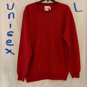 Classic Red Crewneck Sweater